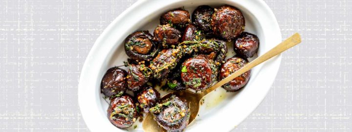 roasted mushrooms